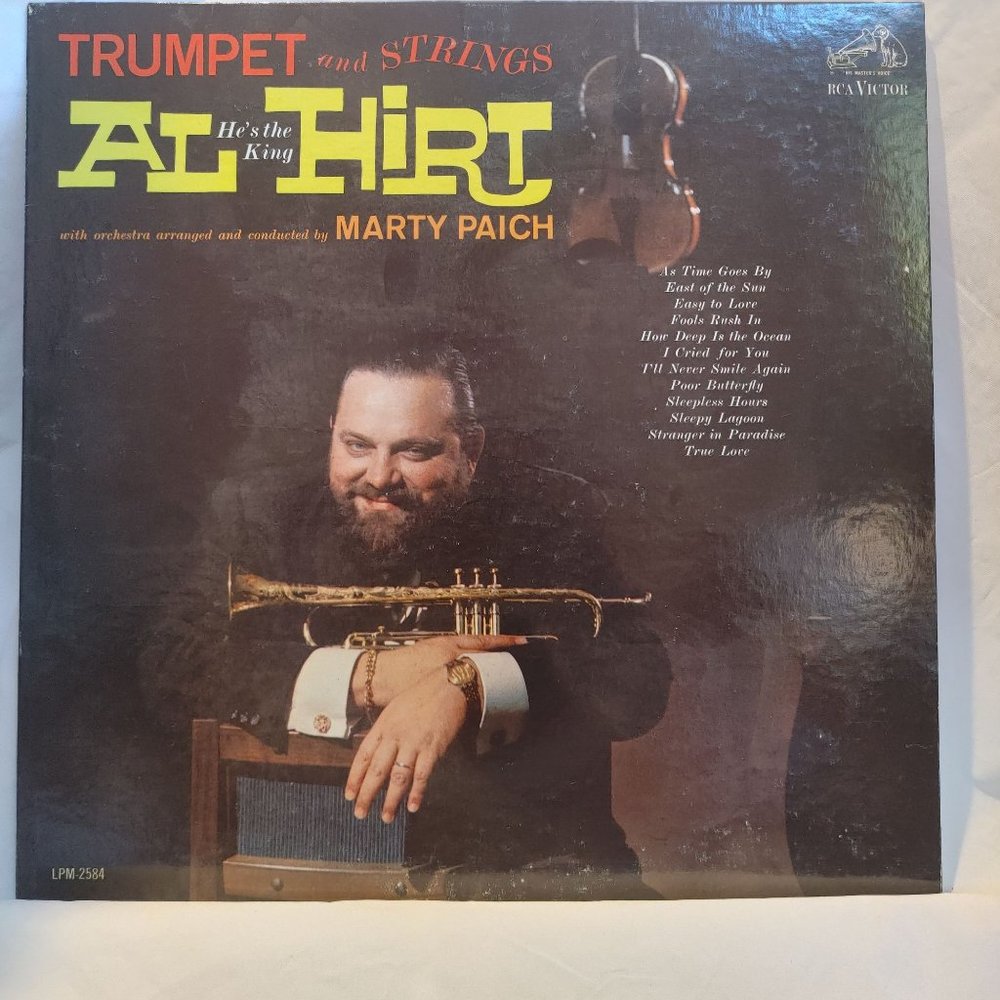 Vintage Al He's The King Hirt – Trumpet And Strings LP Vinyl Record [ LPM-2584]